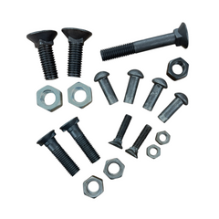 Assortment of plough and cultivation bolts and fixings 