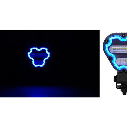 FlexiGlow Colour changing Programable Triangular Work Light, LED Multi-coloured, 1800 Lumens Raw, 12-24V (Copy)
