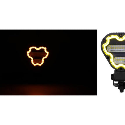 FlexiGlow Colour changing Programable Triangular Work Light, LED Multi-coloured, 1800 Lumens Raw, 12-24V (Copy)