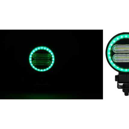 FlexiGlow Colour changing Programable Round Work Light, LED Multi-coloured, 2400 Lumens Raw, 12-24V (Copy) (Copy)