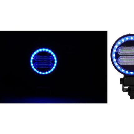 FlexiGlow Colour changing Programable Round Work Light, LED Multi-coloured, 2400 Lumens Raw, 12-24V (Copy) (Copy)