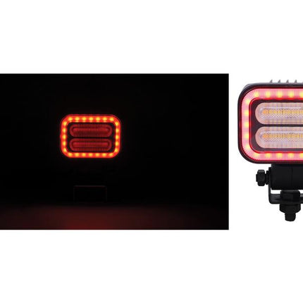 FlexiGlow Colour changing Programable Square Work Light, LED Multi-coloured, 2400 Lumens Raw, 12-24V