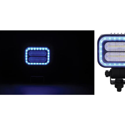 FlexiGlow Colour changing Programable Square Work Light, LED Multi-coloured, 2400 Lumens Raw, 12-24V