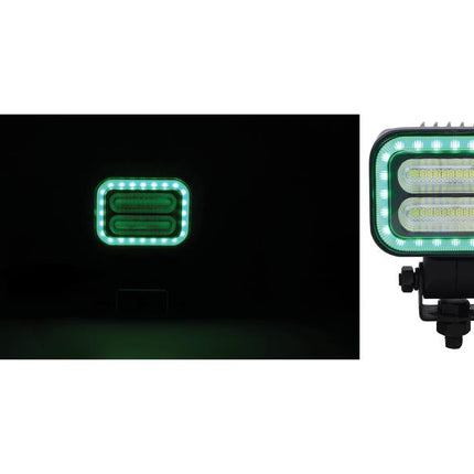 FlexiGlow Colour changing Programable Square Work Light, LED Multi-coloured, 2400 Lumens Raw, 12-24V