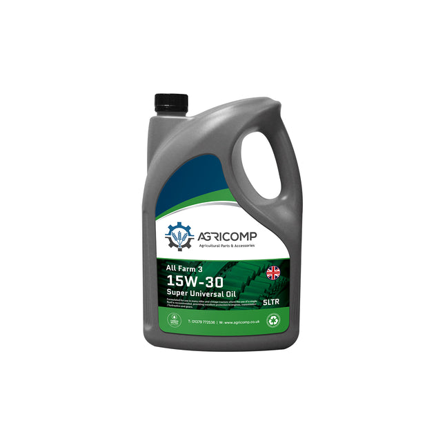 5 Litre Agricomp All Farm 3 15w-30 oil on a white background