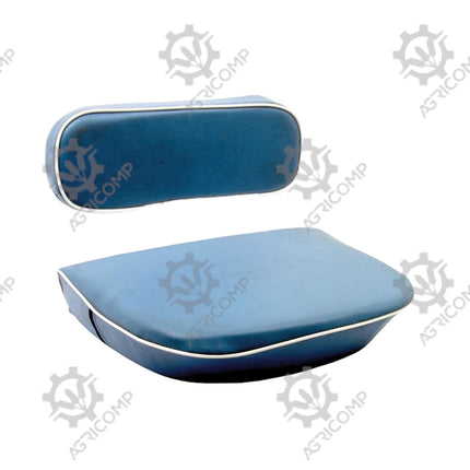 Seat Cushion & Back Rest Set for Fordson Dexta Major Super Tractor Blue & White