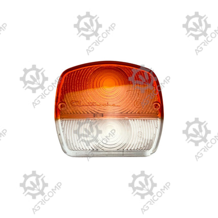 Indicator / Side Light Lense White/Orange For Massey Ferguson 1806417M1 / 3383204M1