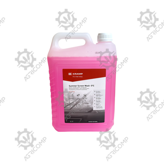 Performance Summer screen wash ready to use -5° 5L Pink
