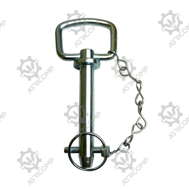 Tractor Drawbar Hitch Pin with Chain & Linch Pin 19x98mm (3/4" x 3-7/8")
