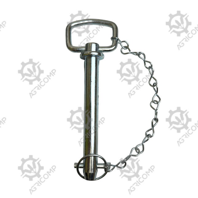 Tractor Drawbar Hitch Pin with Chain & Linch Pin 22x157mm (7/8" x 6-3/16")