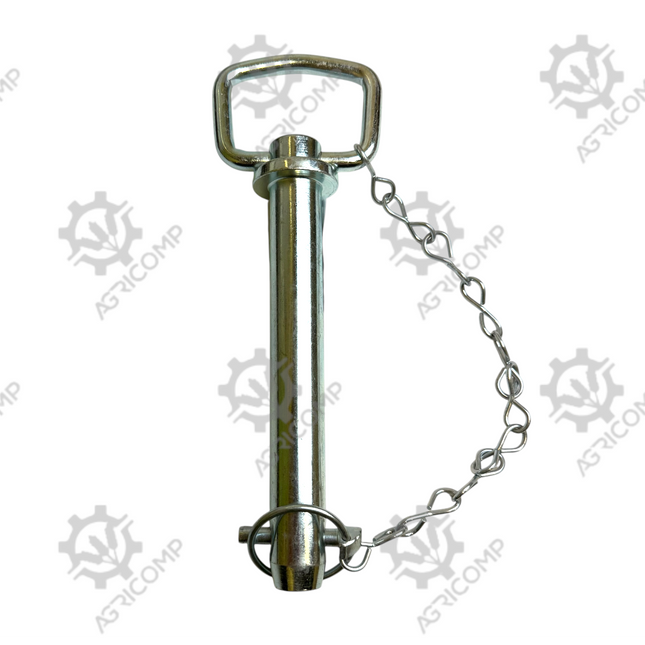 Tractor Drawbar Hitch Pin with Chain & Linch Pin 25x157mm (1" x 6-3/16")