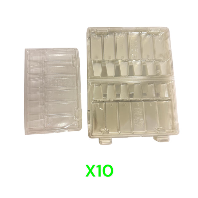 10X Macpac 6 x 3cm Square Plug Plant Clampack Blister Pack Mail Order Packaging PP684