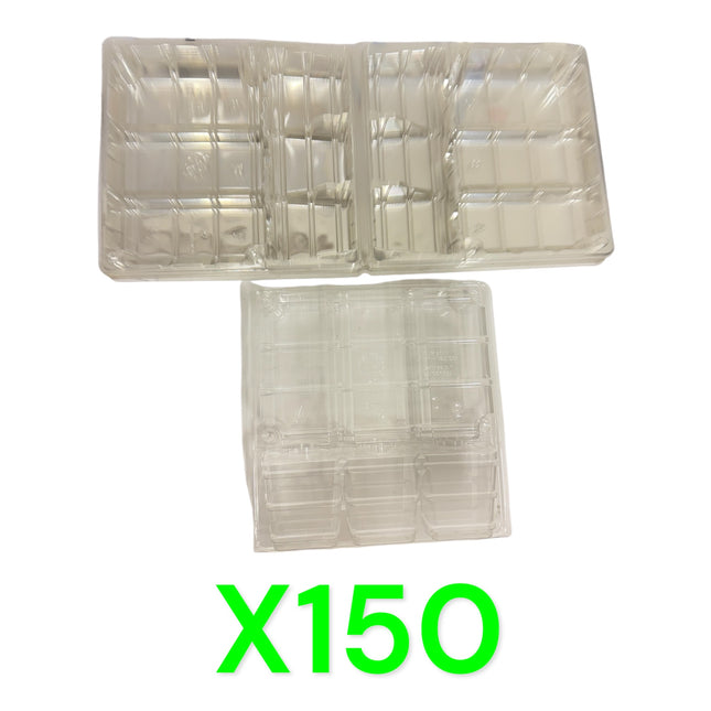 150X Macpac 6 x 9cm Square Plug Plant Clampack Blister Pack Mail Order Packaging 3P920