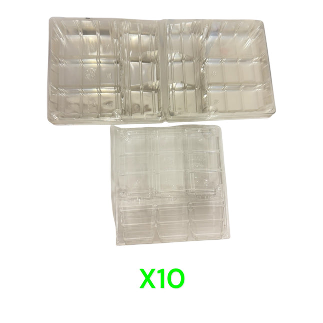 10X Macpac 6 x 9cm Square Plug Plant Clampack Blister Pack Mail Order Packaging 3P920