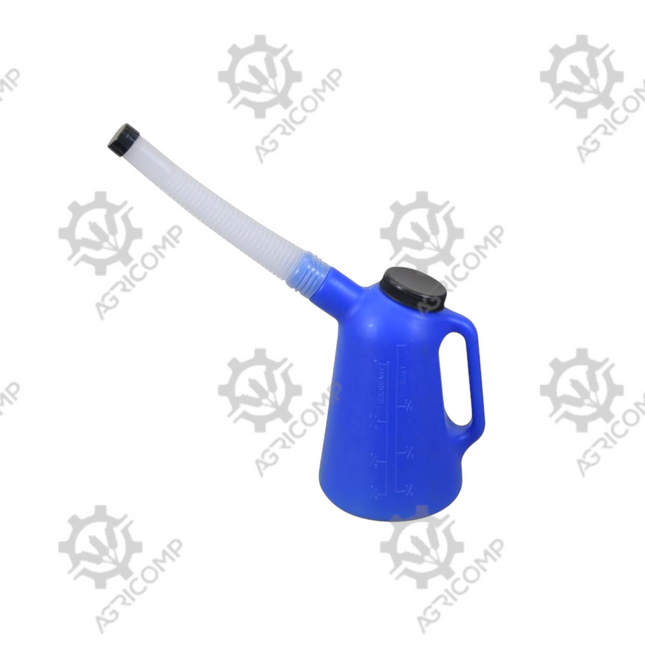 Plastic Measuring Jug 1L With Grading & Flexi Nozzle Blue