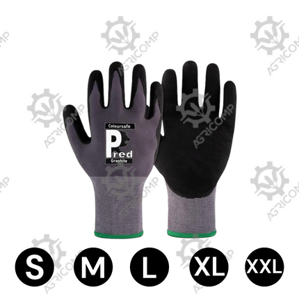Graphite Work Gloves S M L XL XXL [Select Your Size]