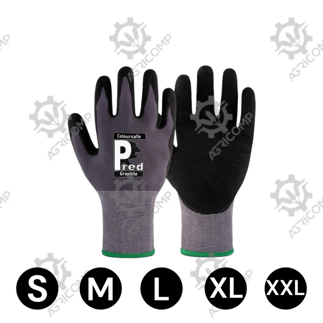 Graphite Work Gloves S M L XL XXL [Select Your Size]