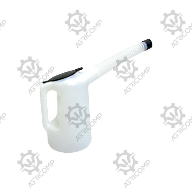 Plastic Measuring Jug 1L With Grading & Flexi Nozzle White