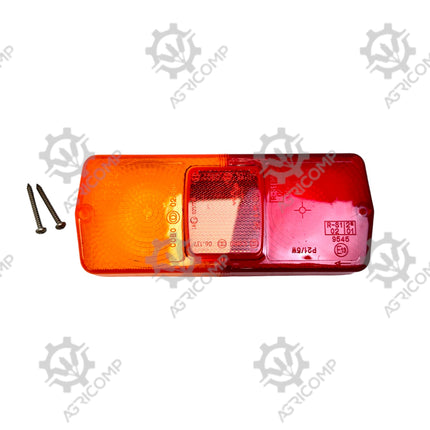 Cobo OEM Light lens, red/amber, rectangular LH/RH/rear