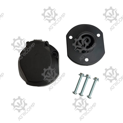 13 Pin Trailer Socket Plastic 12V With Fog Light Screw Terminals