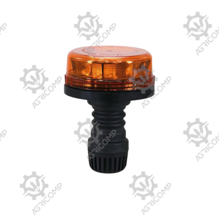 LED Rotating Amber Tractor / Excavator Beacon Flexible Pin 12-24V