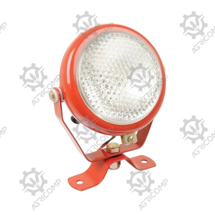 Plough Lamp Work Light Stadium To Suit Massey Ferguson 135, 165, 590 Tractors Red Round 12V