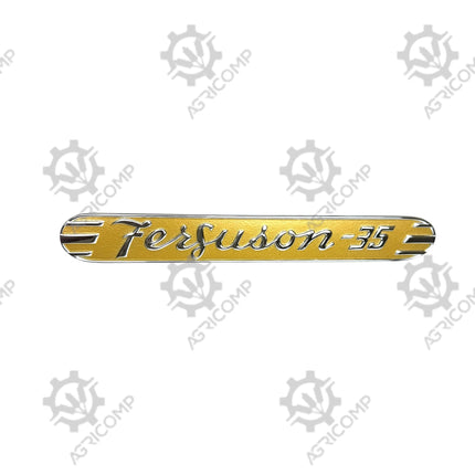 Ferguson FE35 Tractor Side Badge Chrome & Gold