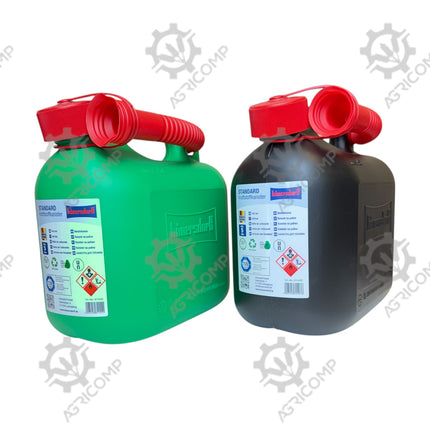 HÜNERSDORFF Plastic 5 Litre Fuel Can With Pouring Spout