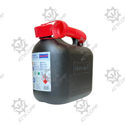 HÜNERSDORFF Plastic 5 Litre Fuel Can With Pouring Spout