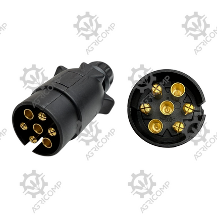 Trailer Pin Plug Plastic Electric Trailer 7 Pin 12V Clip Shut