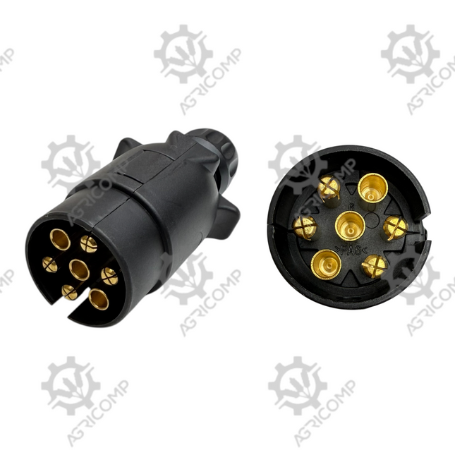 Trailer Pin Plug Plastic Electric Trailer 7 Pin 12V Clip Shut