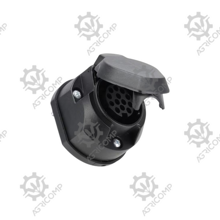 13 Pin Trailer Socket Plastic 12V With Fog Light Screw Terminals