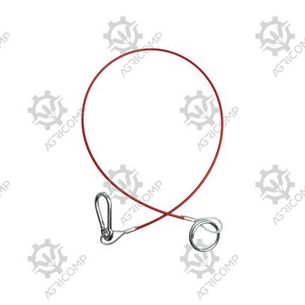 Trailer Breakaway Cable 1000mm Spring Hook Ring Type
