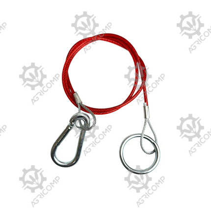 Trailer Breakaway Cable 1000mm Spring Hook Ring Type