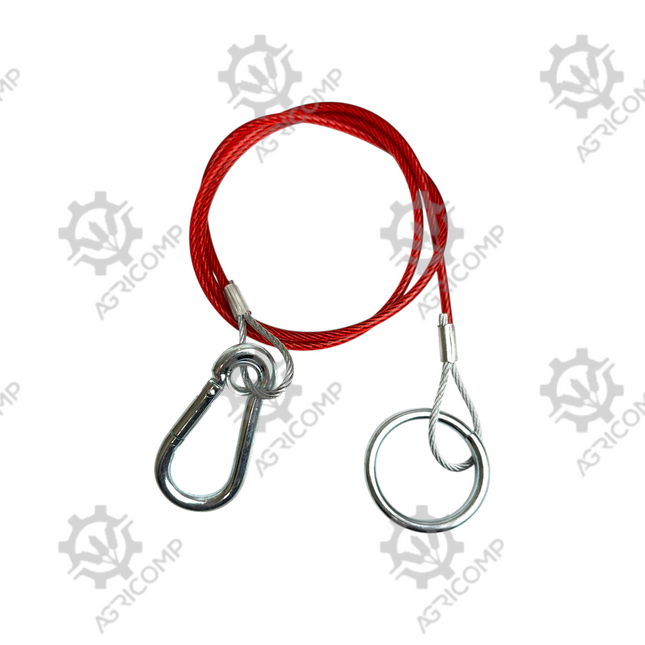 Trailer Breakaway Cable 1000mm Spring Hook Ring Type