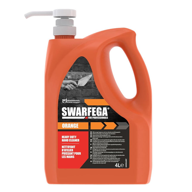 Swarfega Orange Hand Cleaner Pump Top Bottle 4L