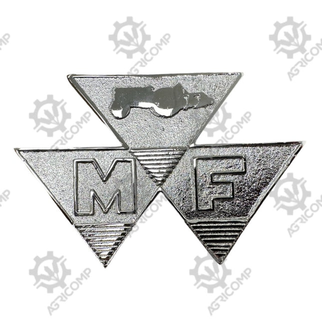 Massey Ferguson 65 Triangle Front Badge High Quality Chrome
